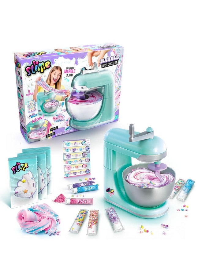 كانال تويز لعبة Canal Toys So Slime Marble Twist N Slime Mixer، امزجها لإنشاء سلايم الرخام الخاص بك، واضغط عليه، وتمدده، ولفه للحصول على تأثيرات وأحاسيس رائعة. - Image 1
