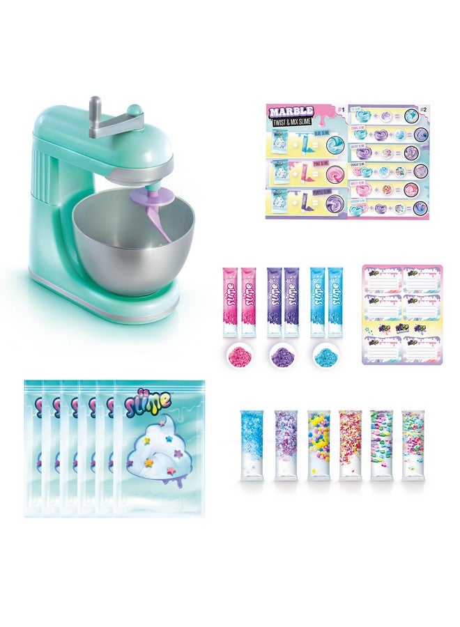 كانال تويز لعبة Canal Toys So Slime Marble Twist N Slime Mixer، امزجها لإنشاء سلايم الرخام الخاص بك، واضغط عليه، وتمدده، ولفه للحصول على تأثيرات وأحاسيس رائعة. - Image 2