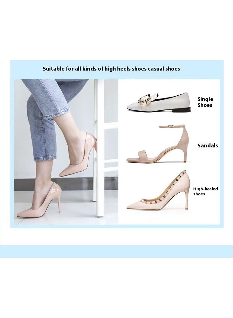 Generic 4 Pairs Heel Cushion Pad Shoe Grips Liner Insert for Shoes Too Big, Inserts Liners Loose Shoes, Preventing Slipping, Rubbing, Non-Slip - Image 4