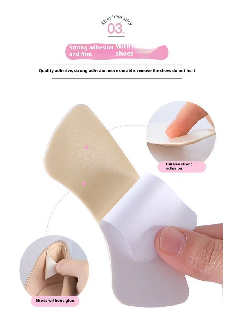 Generic 4 Pairs Heel Cushion Pad Shoe Grips Liner Insert for Shoes Too Big, Inserts Liners Loose Shoes, Preventing Slipping, Rubbing, Non-Slip - Image 5