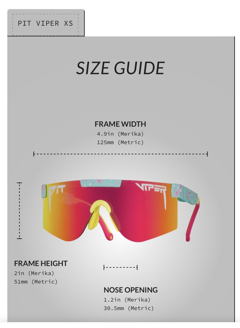Pit Viper Outdoor Children's UV Protective Sunglasses, Unisex Sun Mountaineering and Cycling Sports Glasses for Boys and Girls - Image 3