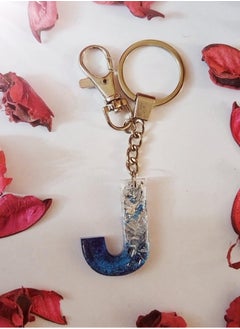 Handmade Rezen Keychain Letter J Suitable For Bag-Blue*silvery*Transparent - pzsku/Z6CF843F77FE330B30300Z/45/_/1740949767/d8e18bac-943a-4b1a-b8aa-6d8d5f220d57