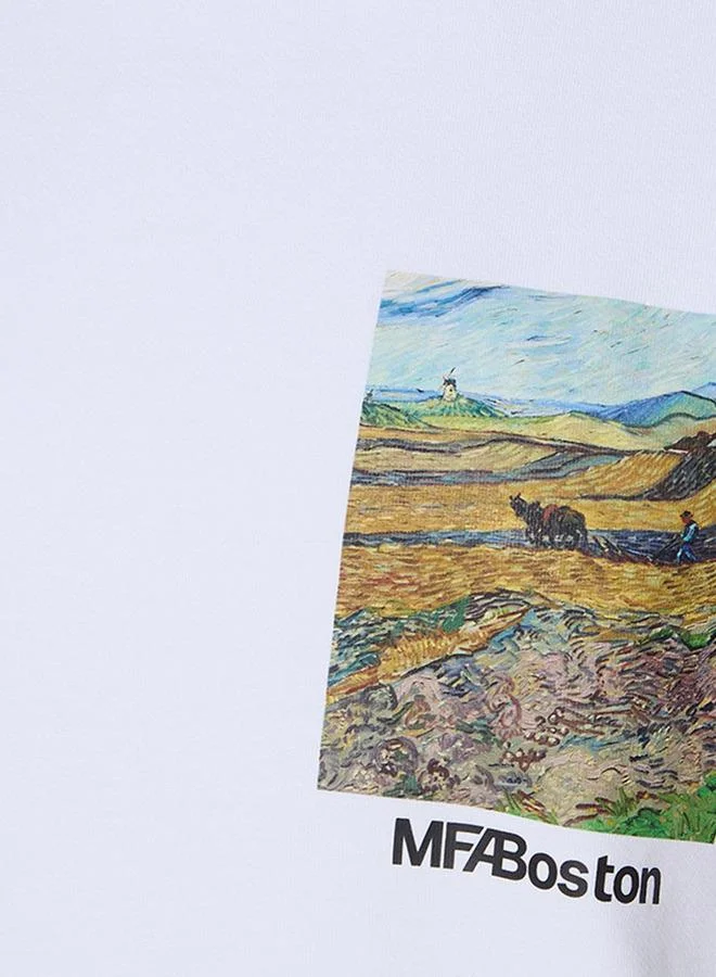 اس بي كاركترز Vincent Van Gogh Men Regular Fit Crew Neck Short Sleeve T shirt