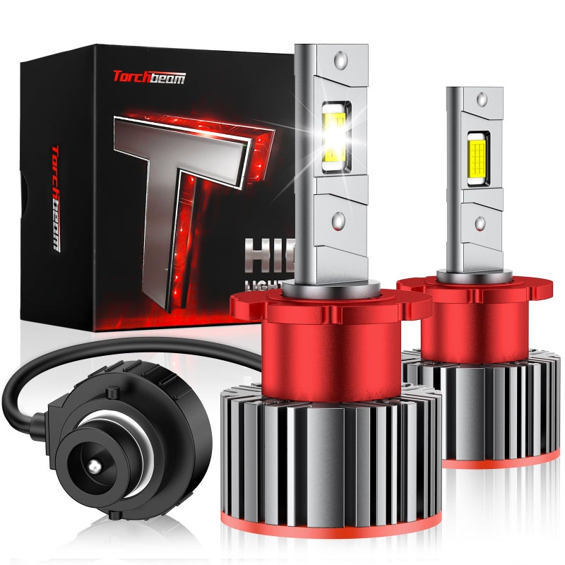 Torchbeam D2S D2R HID Bulbs 30000LM 6000K Cool White 45W Xenon Bulbs 85122 66240 66040 66240CBI Bulbs for HID Assembly Bulb Pack of 2 - Image 2