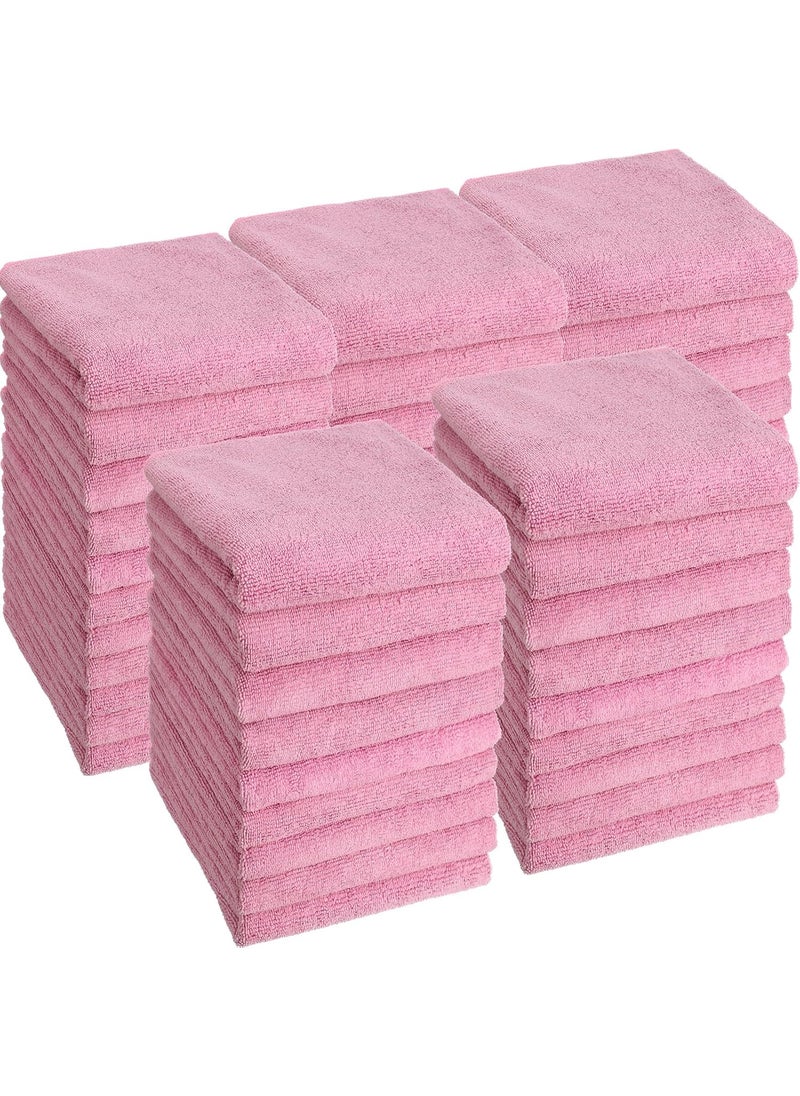 Shimeyao - Shimeyao 40 Pack Bleach Proof Towels Microfiber Absorbent Resistant Hair Hand Towels Bulk Quick Dry 16 x 29 Inches for Barber Gym Bath Spa Shaving Pink - Image 1