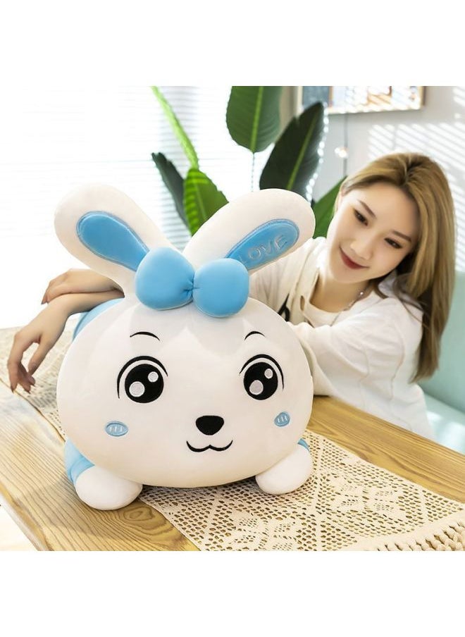 Plush Toy Girl Rabbit Soft Long Sleeping Pillow Plush Play Doll Sleeping Rag Doll Holding-Color:Blue [happy Every Day]-Specifications:70cm (very Thin And Small, Suitable For Kids)  - Image 4