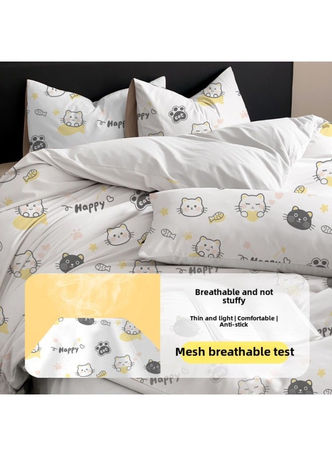 Generic Hotel Disposable Bed Sheet Quilt Cover Pillowcase Bed Four-Piece Set Dirty-Extra Thickened Travel Supplies Sterilized Portable-Color:Disposable Compression Socks [black Mid-tube]  - Image 3