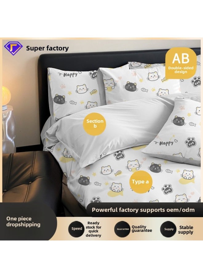 Generic Hotel Disposable Bed Sheet Quilt Cover Pillowcase Bed Four-Piece Set Dirty-Extra Thickened Travel Supplies Sterilized Portable-Color:Disposable Compression Socks [black Mid-tube]  - Image 2
