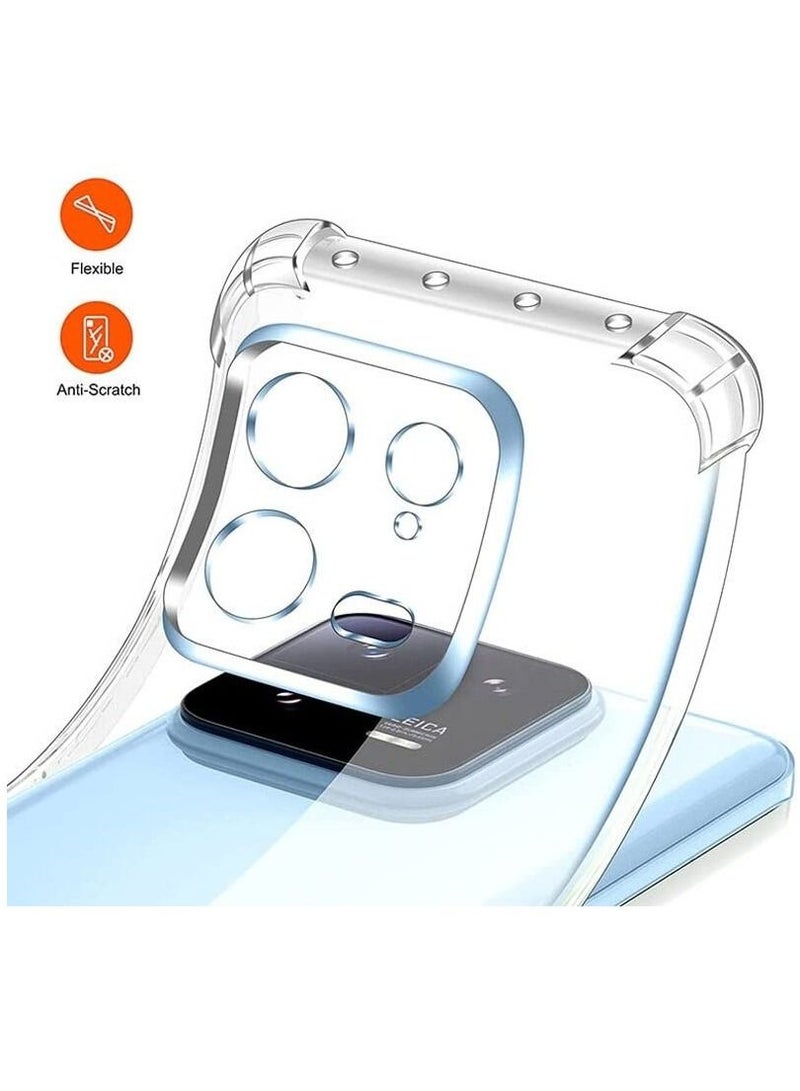 BORTONY Xiaomi 13 Clear Case Cover Shockproof flexible Silicone Bumper Cover Transparent Anti scratch TPU Full Camera Protection designed for  Xiaomi 13 - Image 3