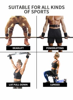 GROIC Weightlifting Hooks Weightlifting Gloves Wristbands Gym Gloves Gym Protective Gear Wrist Support Wrist Straps for Deadlifts and Daily Gym Workouts  - Image 3