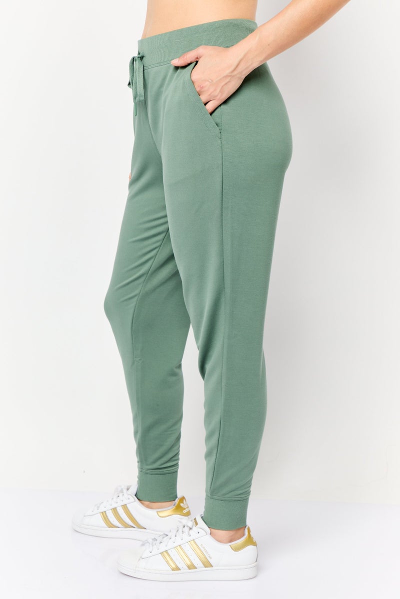 SKECHERS Women Sportswear Fit Outdoor Sweatpants, Sage Green  - Image 3