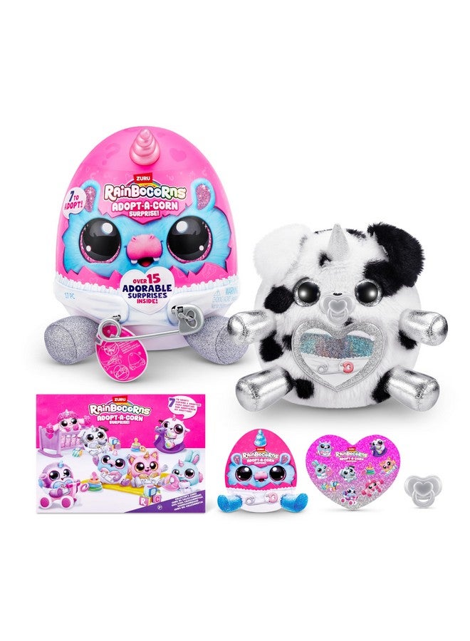 Rainbocorns Adopt-A-Corn Surprise (Dalmatian) By Zuru Plush Toy, Collectible Plush, Baby, Surprise Eggs For Girls & Children - Image 1