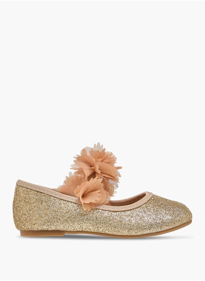 Flora Bella By Shoexpress - Girls Embellished Ballerina Shoes With Elasticated Strap - Image 1