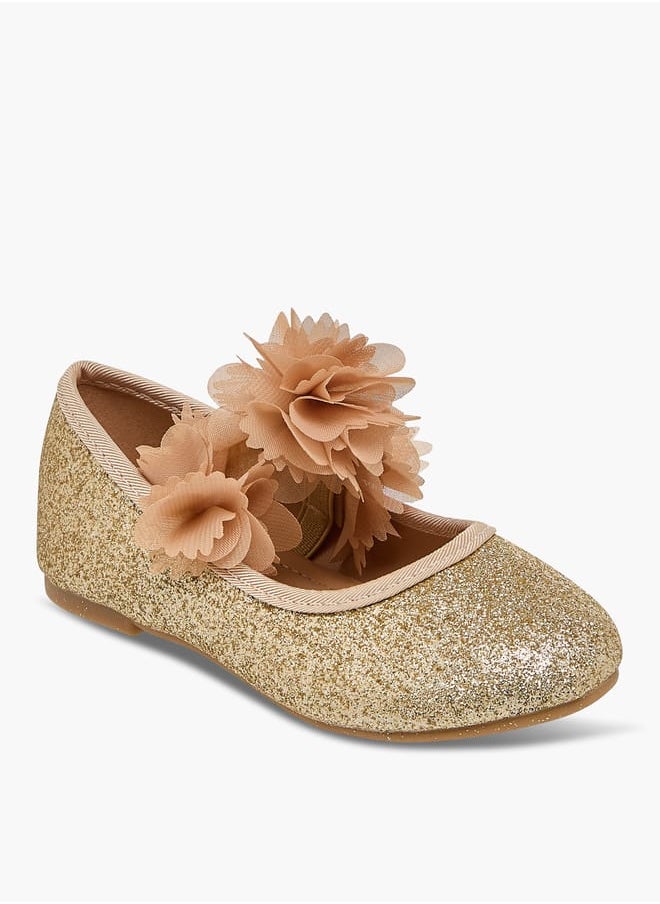 Flora Bella By Shoexpress - Girls Embellished Ballerina Shoes With Elasticated Strap - Image 1
