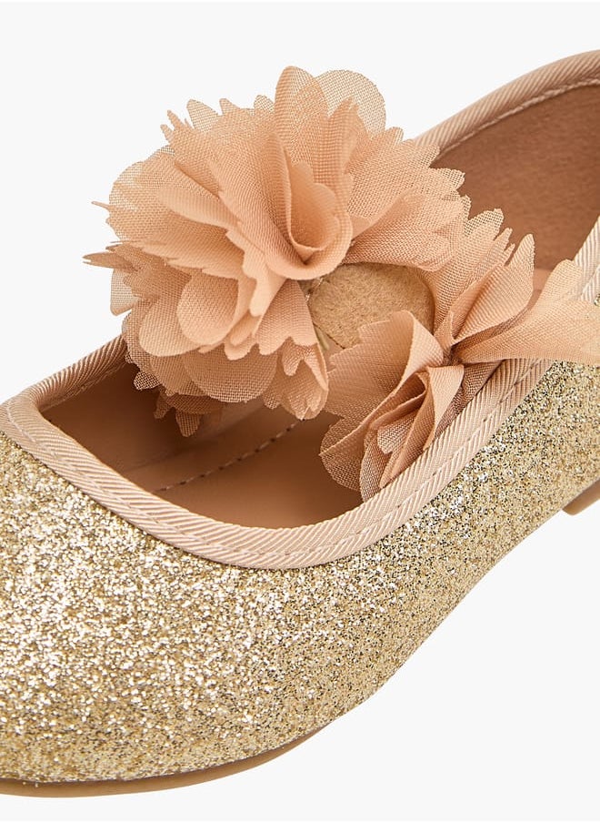 Flora Bella By Shoexpress - Girls Embellished Ballerina Shoes With Elasticated Strap - Image 1
