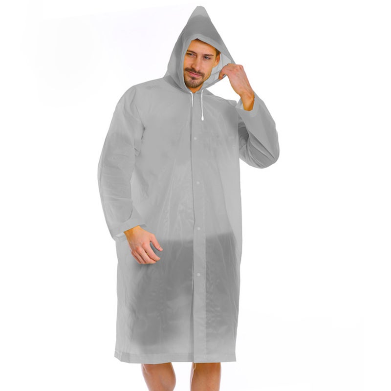 Ultralight Rain Poncho Portable Waterproof Rain Coat Men Women Cycling Rain Cover Hooded Raincoat for Tourism Hiking Fishing Camping Backpacking - Image 1