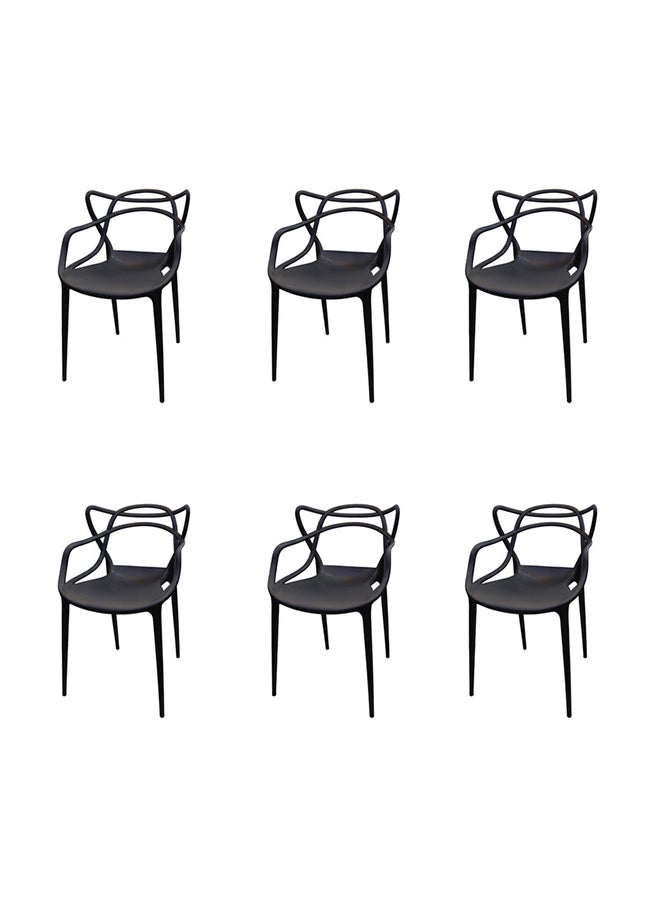 JILPHAR FURNITURE Jilphar Furniture Half Molded  (PP) Dining Chair 1325A set of 6pcs 