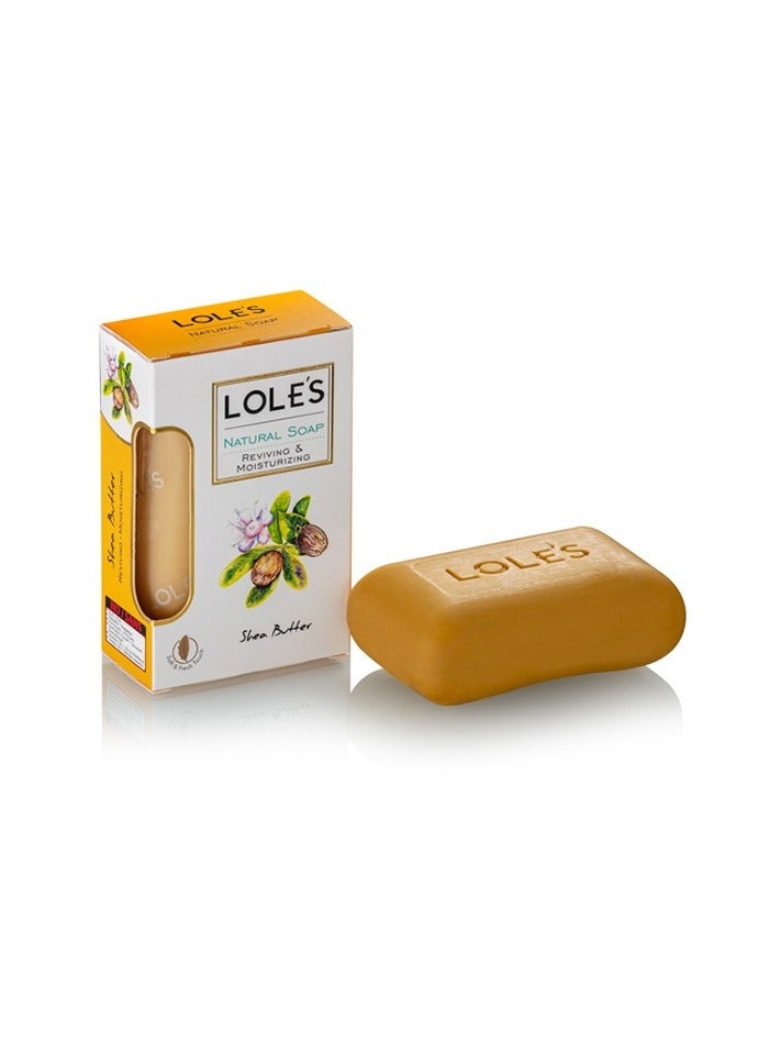 LOLE'S Luxury Pure Natural Soap, Shea Butter Beauty Bar, Detox & Deep Cleansing Face and Body Care - Vitamin E, SLS-Free, Crisp & Fresh Touch, 100% Vegetable, No Animal Fat, Pack of 2 x 150g - Image 2