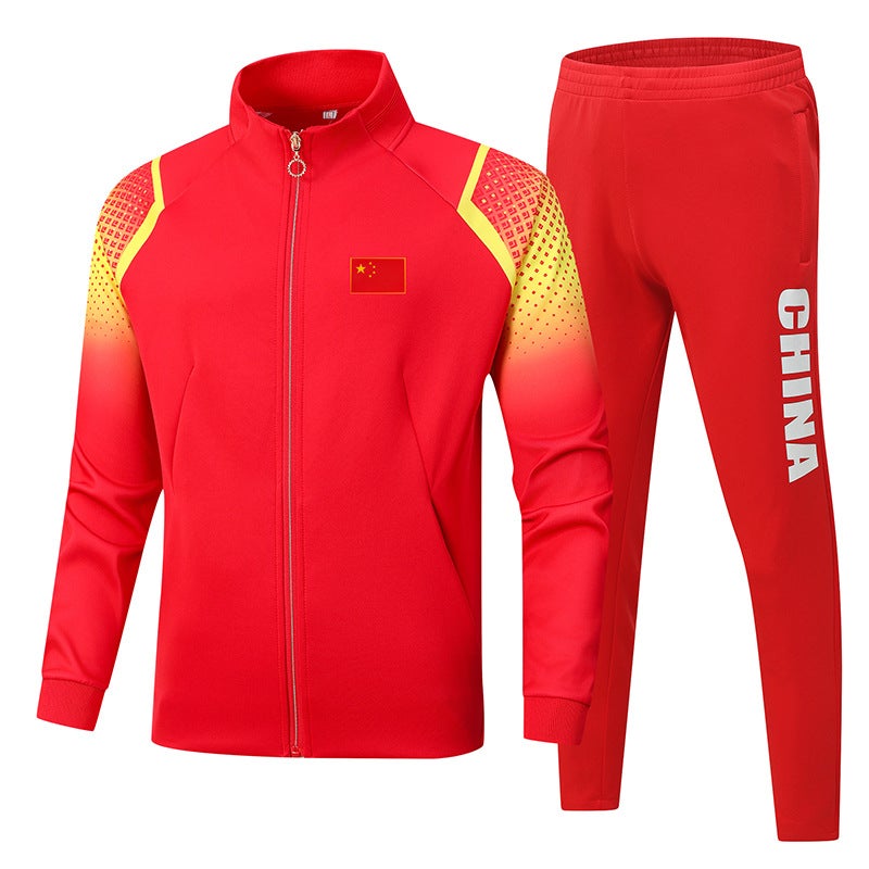 Chinese Team Sportswear Suit Male And Female Students Class Clothes Sports Students Training Referee Group Martial Arts Coach Clothing - Image 1