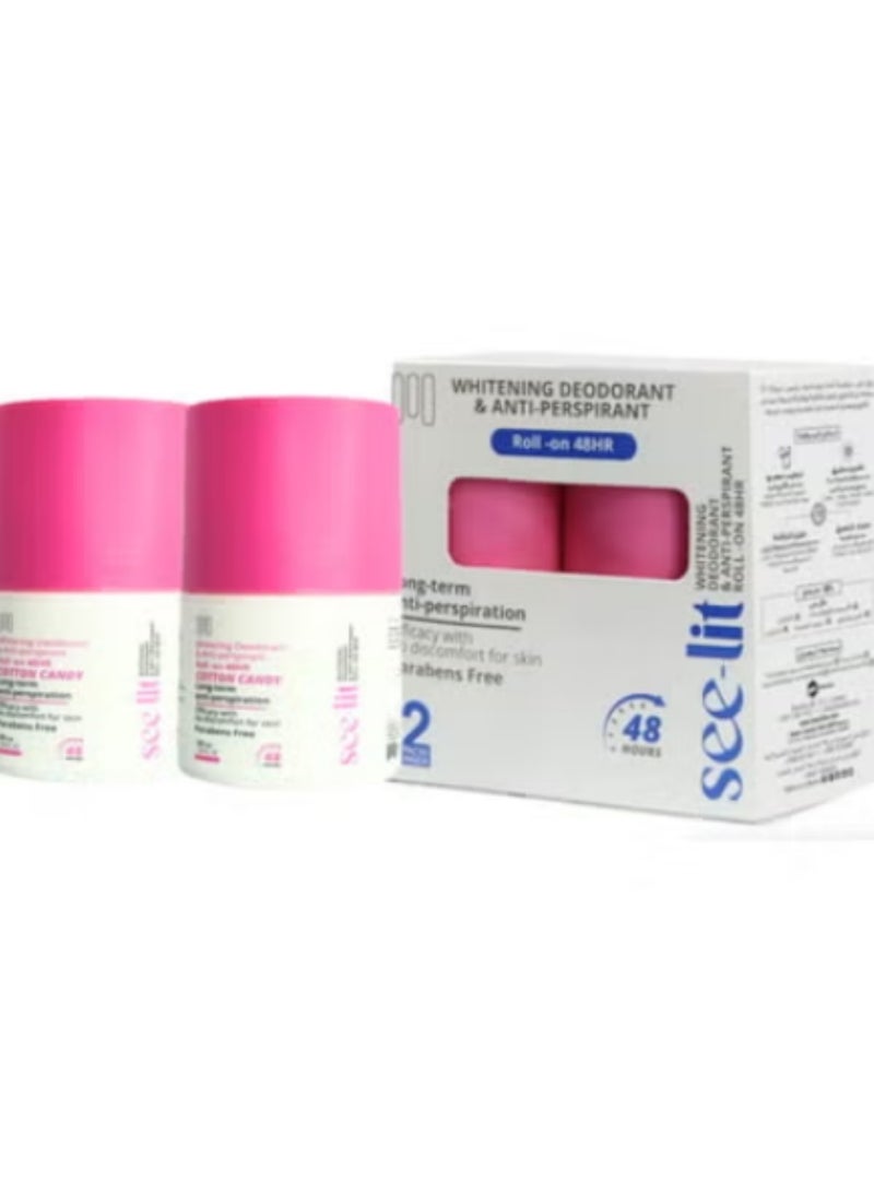 see-lit Roll on whitening deodorant cotton candy 1+1 - Image 4