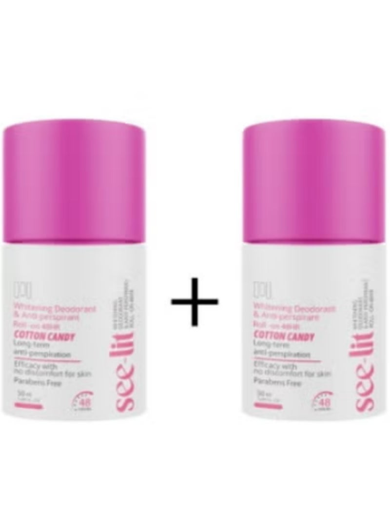 see-lit Roll on whitening deodorant cotton candy 1+1 - Image 3