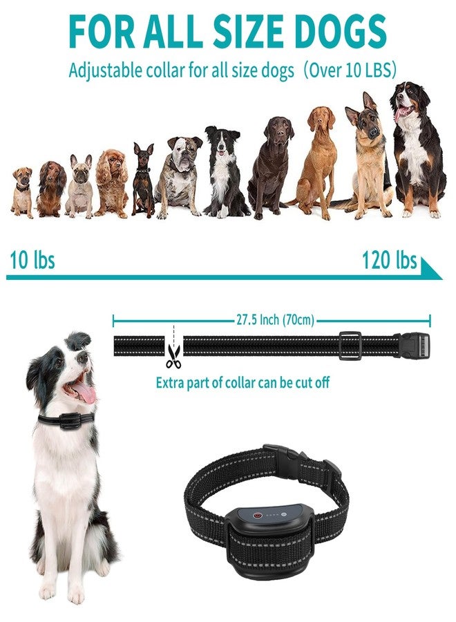 WUJ Reflective Adjustable Replacement Strap for Dog Shock Training Bark Collar, 2 Packs - Image 2