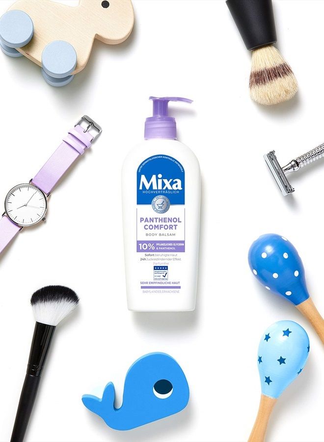 mixa بلسم بانثينول المريح للجسم لتخفيف الحكة وتلطيفها مع البانثينول والجلسرين النباتي للبشرة الحساسة 250 مل - Image 3