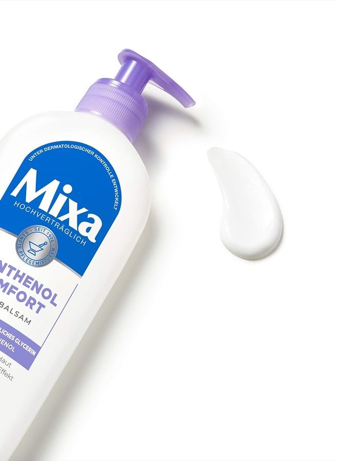 mixa بلسم بانثينول المريح للجسم لتخفيف الحكة وتلطيفها مع البانثينول والجلسرين النباتي للبشرة الحساسة 250 مل - Image 4