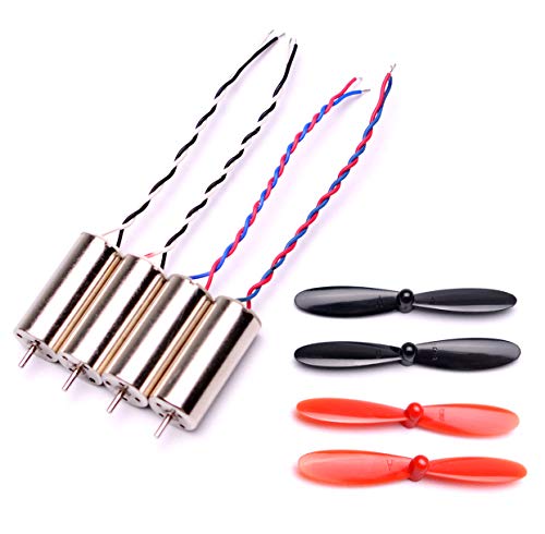 YoungRC 8520 Coreless Motor 8.5 x 20mm Brushed Motors + 55mm CW CCW Propeller for DIY Micro QX95 QX110 Quadcopter RC Drone - Image 1