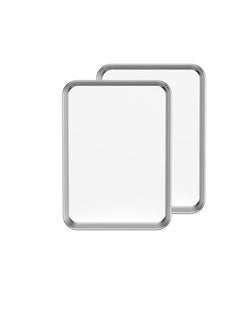 Baking Sheet Set of 2, Bastwe 18 inch Commercial Grade Stainless Steel Baking Pan, Professional Bakeware Oven Tray, Healthy & Non-toxic, Rust Free & Mirror Finish, Easy Clean & Dishwasher Safe