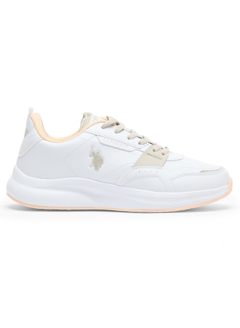 U.S. Polo Assn. Women's White Sneakers - Elegant Design,Comfortable Casual Shoes for Everyday Wear  - Image 1