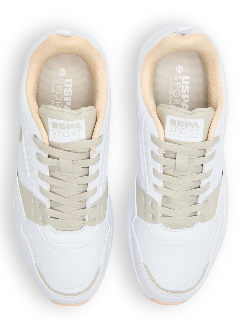U.S. Polo Assn. Women's White Sneakers - Elegant Design,Comfortable Casual Shoes for Everyday Wear  - Image 5