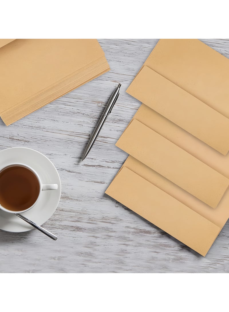 Generic (50 Pack) Brown Coin Envelopes 15.9 x 10.8 cm Kraft Self-Adhesive Envelopes for Small Items Parts, Wages, Notes, Office  - Image 3