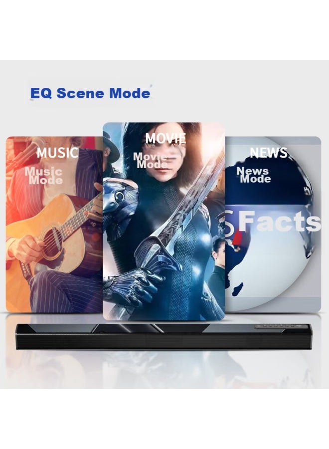 Patriots Aigo Soundbar, Tv Speaker, 3d Surround Sound Home Theater, Bluetooth 5.0 Wireless Connection, Living Room Wall-mounted Speaker, Black T10 - Image 2
