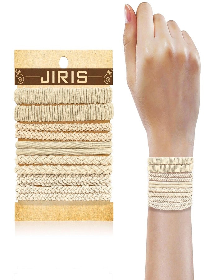 JIRIS JIIRS 10PCS Boho Hair Ties,Elastic Bracelets,Elastic Ties, Hair Bands For Ponytails,Ponytail Holder for Thick or Thin Hair,Boho Hair Bracelets No-Damage For Daily Life, Sport, Working(Set1) - Image 1