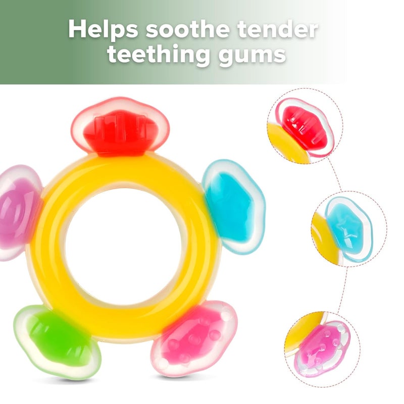 Haakaa Silicone Ferris Wheel Teether  Freezer Teething Toy for Babies 36 Months  Safe Soothing Cold Relief  BPA Free Silicone 1 Pack - Image 5
