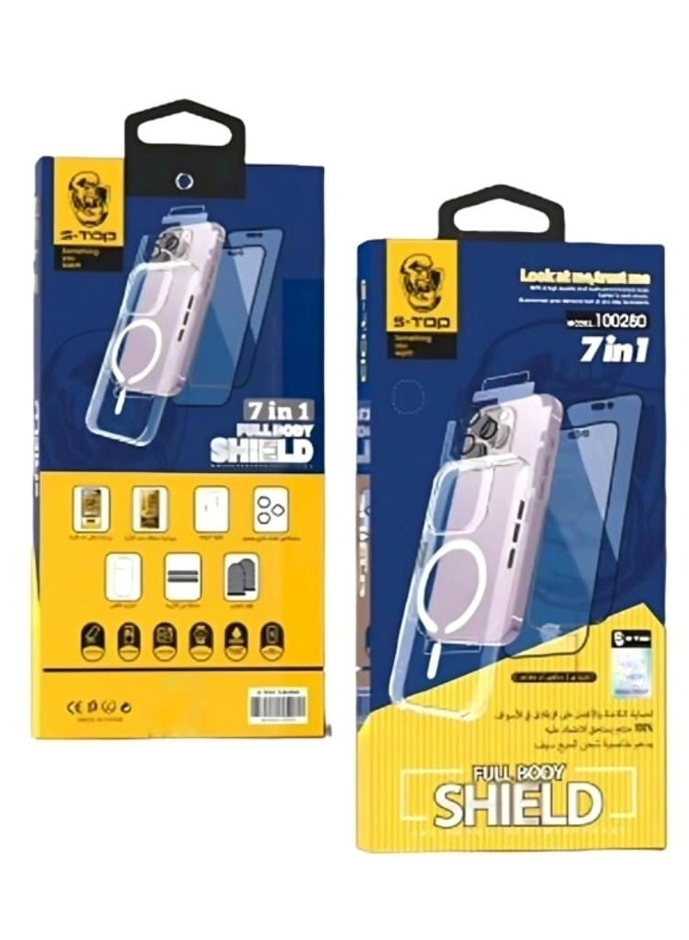 اس-توب حزمة الحماية المتكاملة 7 في 1 لهاتف آيفون 14 برو ماكس - Image 1