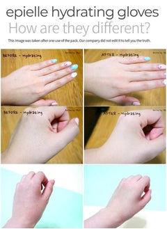 Epielle Epielle Hydrating Hand Masks (6pk Gloves) for Dry Hands | Shea Butter, Jojoba Oil, Vitamin E | Intensive Spa Treatment | Beauty Gift, Gift Set, Spa Day | Korean Skincare  - Image 4