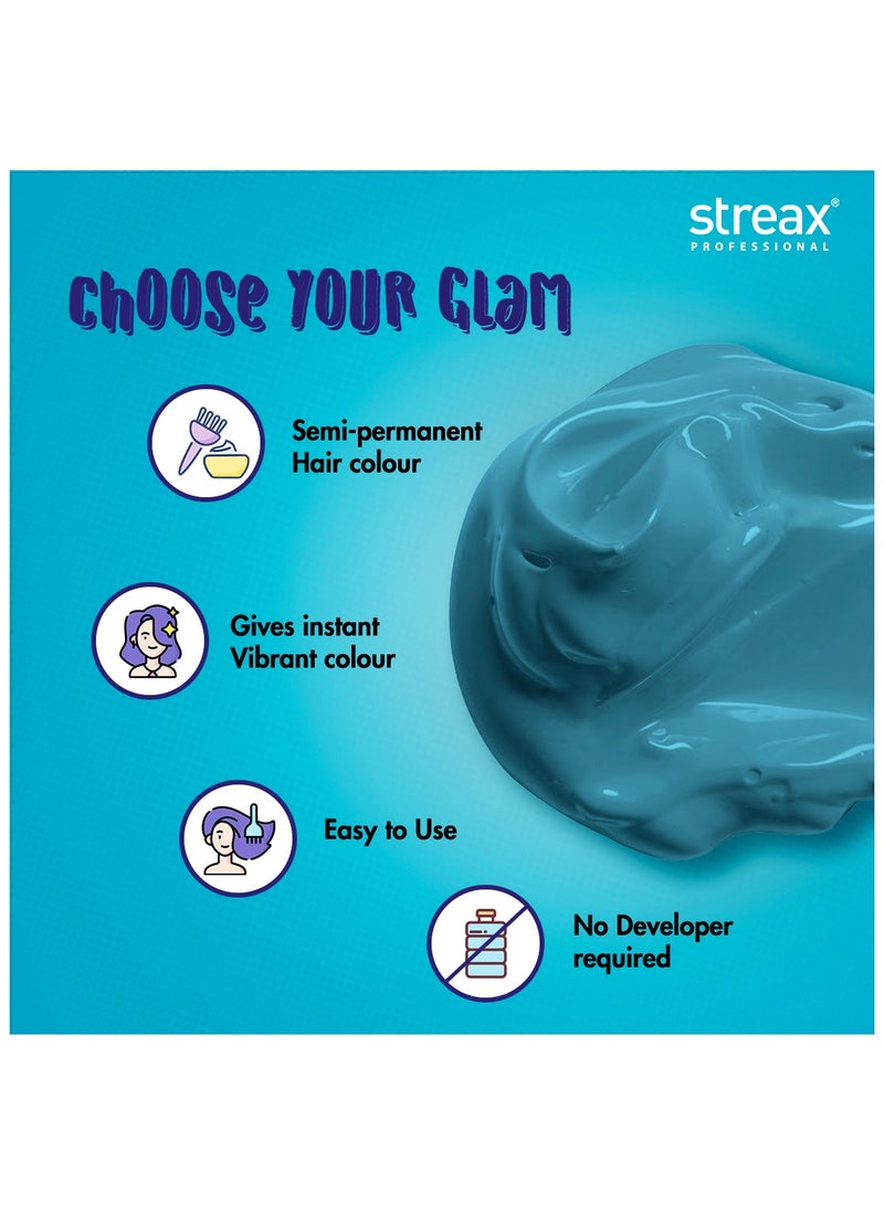 Streax لون غير تقليدي أزرق غامض 100 غ - Image 4