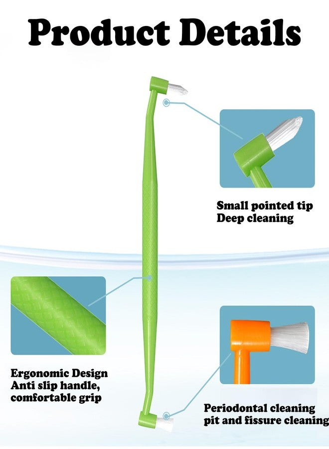 NUDFSY 4 Pcs Orthodontic Toothbrush, Orthodontic Brush For Braces, Double Ended Interspace Brush Compact Interdental Toothbrush Soft for Orthodontic Detail Cleaning - Image 3