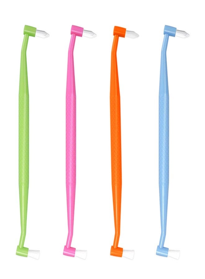 NUDFSY 4 Pcs Orthodontic Toothbrush, Orthodontic Brush For Braces, Double Ended Interspace Brush Compact Interdental Toothbrush Soft for Orthodontic Detail Cleaning - Image 1