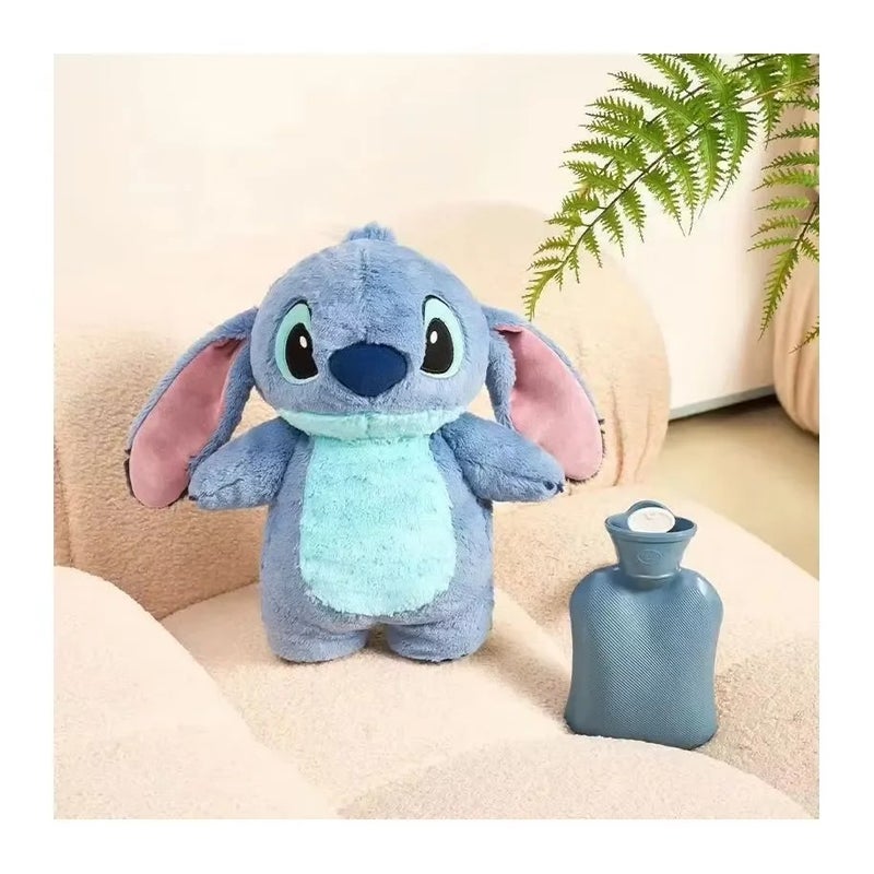 Bluejw New Plush Stitch Warm Heating Pad Toy – Soft Knitted Plush Animal Hot Water Bottle for Kids, Cozy Hand & Feet Warmer, Cute Plush Toys for Comfort and Relaxation - Image 2