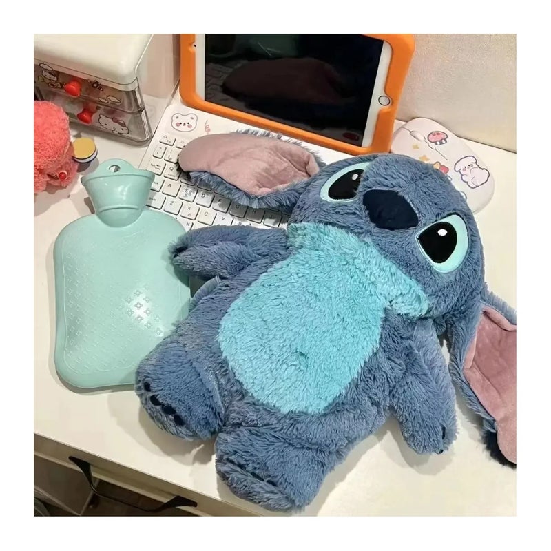 Bluejw New Plush Stitch Warm Heating Pad Toy – Soft Knitted Plush Animal Hot Water Bottle for Kids, Cozy Hand & Feet Warmer, Cute Plush Toys for Comfort and Relaxation - Image 3
