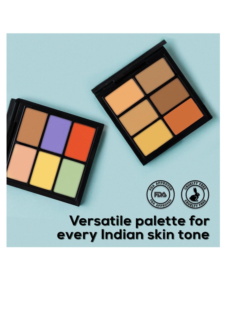 Renee Always Right Conceal  and Correct Palette 12gm  Lightweight Smooth Texture  Blurs Blemishes  Scars and Pigmentation   Evens Out Skin Tone Seamlessly With High Coverage and Blendable Formula - Image 5