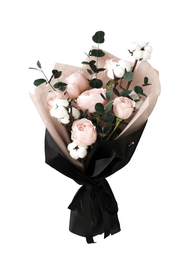 Share the Love Peach Garden Rose Serenade - Fresh Flower  - Image 1
