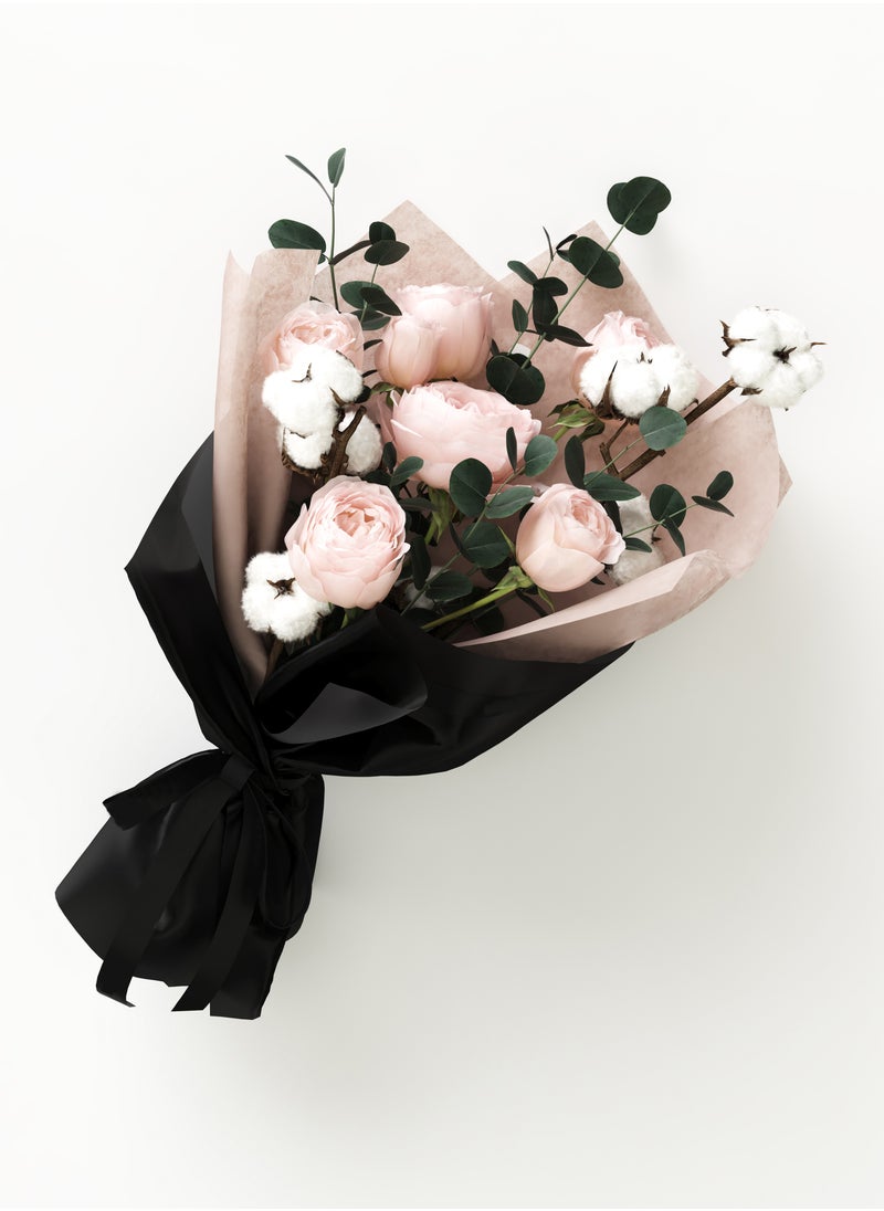 Share the Love Peach Garden Rose Serenade - Fresh Flower  - Image 2