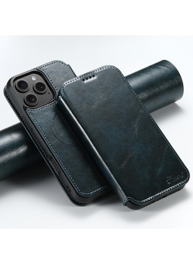 Suteni Case For iPhone 16 Pro J05 Leather Magnetic MagSafe Phone Case - Image 1