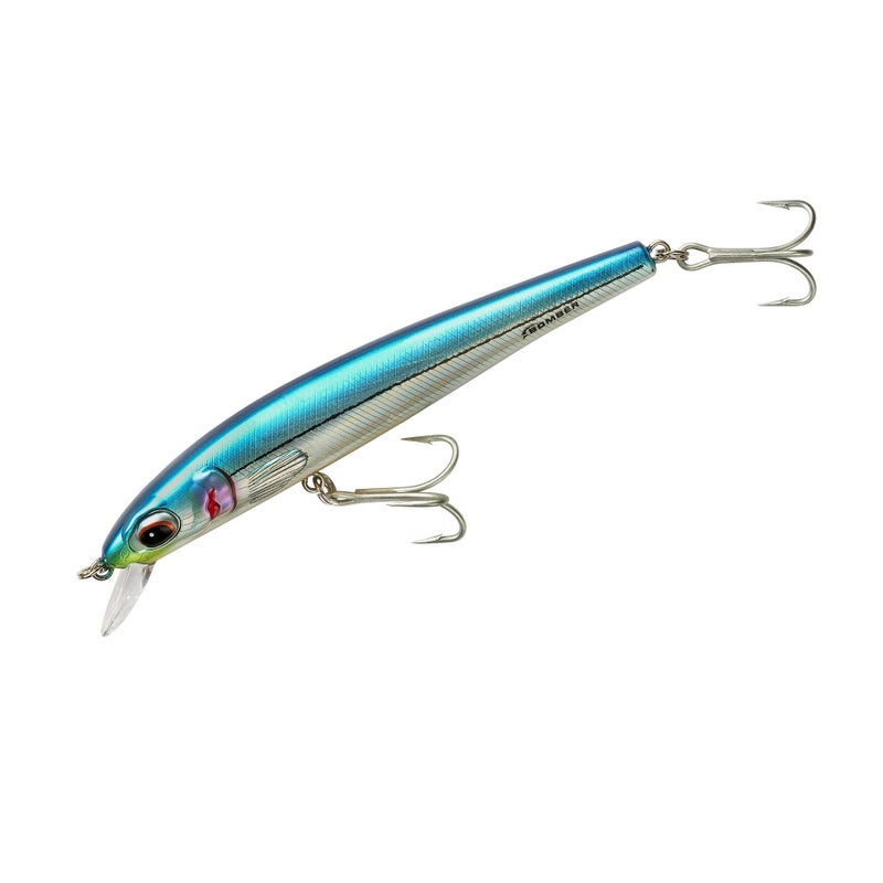Bomber Lures Long Shot Slender Minnow Bait Saltwater Fishing Lure Fishing Gear and Accessories 6 1 316 oz Baby Bluefish