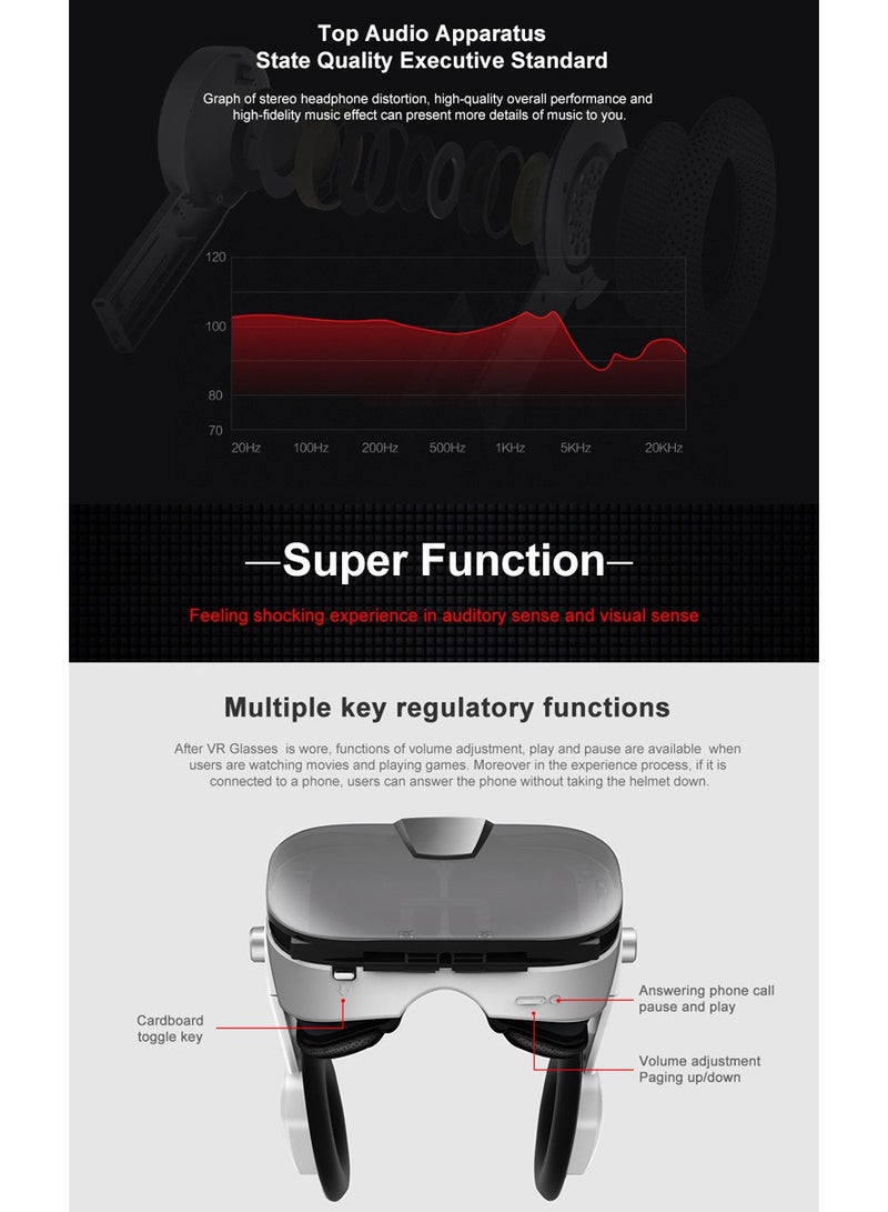 نظارة الواقع الافتراضي FiiT VR 3F، خوذة محايدة للواقع الافتراضي، نظارات ثلاثية الأبعاد للألعاب مع سماعات ستيريو وصوت محيطي. - Image 4
