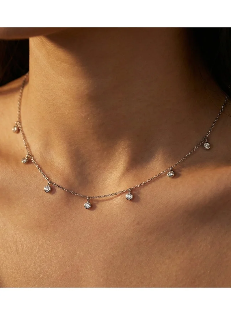 ليو جو قلادة ليو جو سبارك فضية